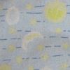 Light Blue with moons and suns flannel