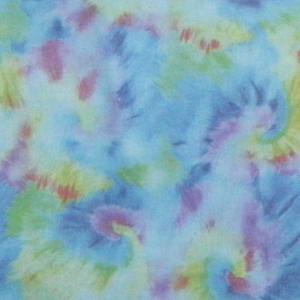 Blue rainbow swirl